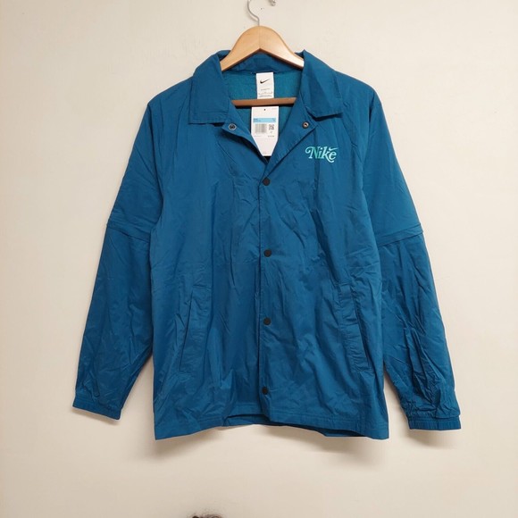NWT Nike Mens Blue Storm Fit Convertible Packable Golf Jacket DH1272-404 Medium - Picture 1 of 7